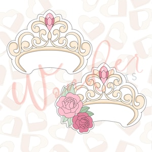 Princess Crown Cookie Cutter- Princess Cookie Cutter