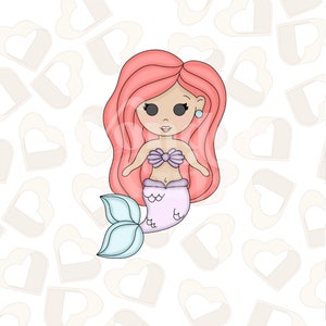 Mermaid Cookie Cutter- Under the Sea Cookie Cutter - Mermaid Cookie Cutter