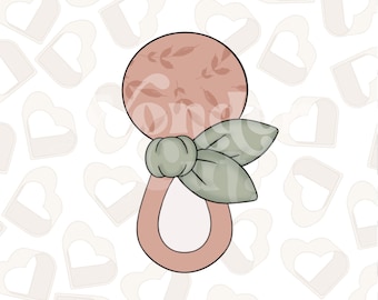 Tied Baby Rattle Cookie Cutter