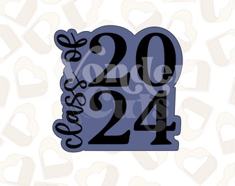 Class of 2024 Plaque Cookie Cutter - Etsy