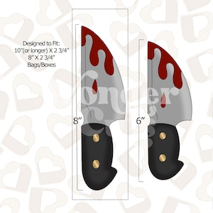 Killer Halloween Long Knife Cookie Cutter- Halloween Cookie Cutter
