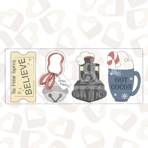 Polar Express- 4er Set Ausstechformen