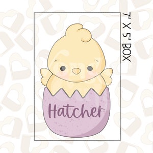 Boy Happy Chick In Egg Set of 2 Cookie Cutter - Easter Cookie Cutter