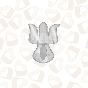 Chubby Mermaid Fork Cookie Cutter- Under the Sea Cookie Cutter - Mermaid Cookie Cutter