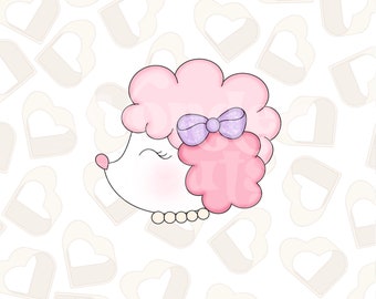 Poodle Head Cookie Cutter - Doll Cookie Cutter