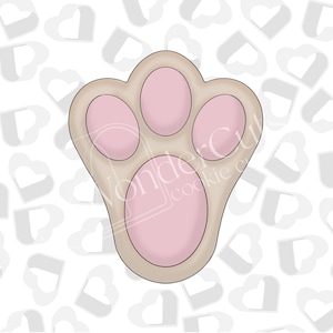 Bunny Foot Cookie Cutter