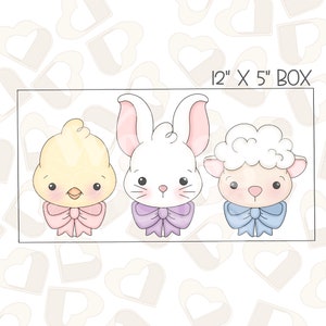 Easter Trio Cookie Cutters- Set of 3- Easter Cookie Cutters