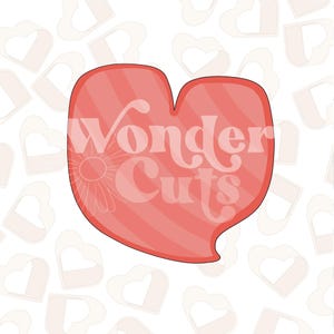 Wonky Heart Cookie Cutter- Christmas Cookie Cutters- Winter Cookie Cutters