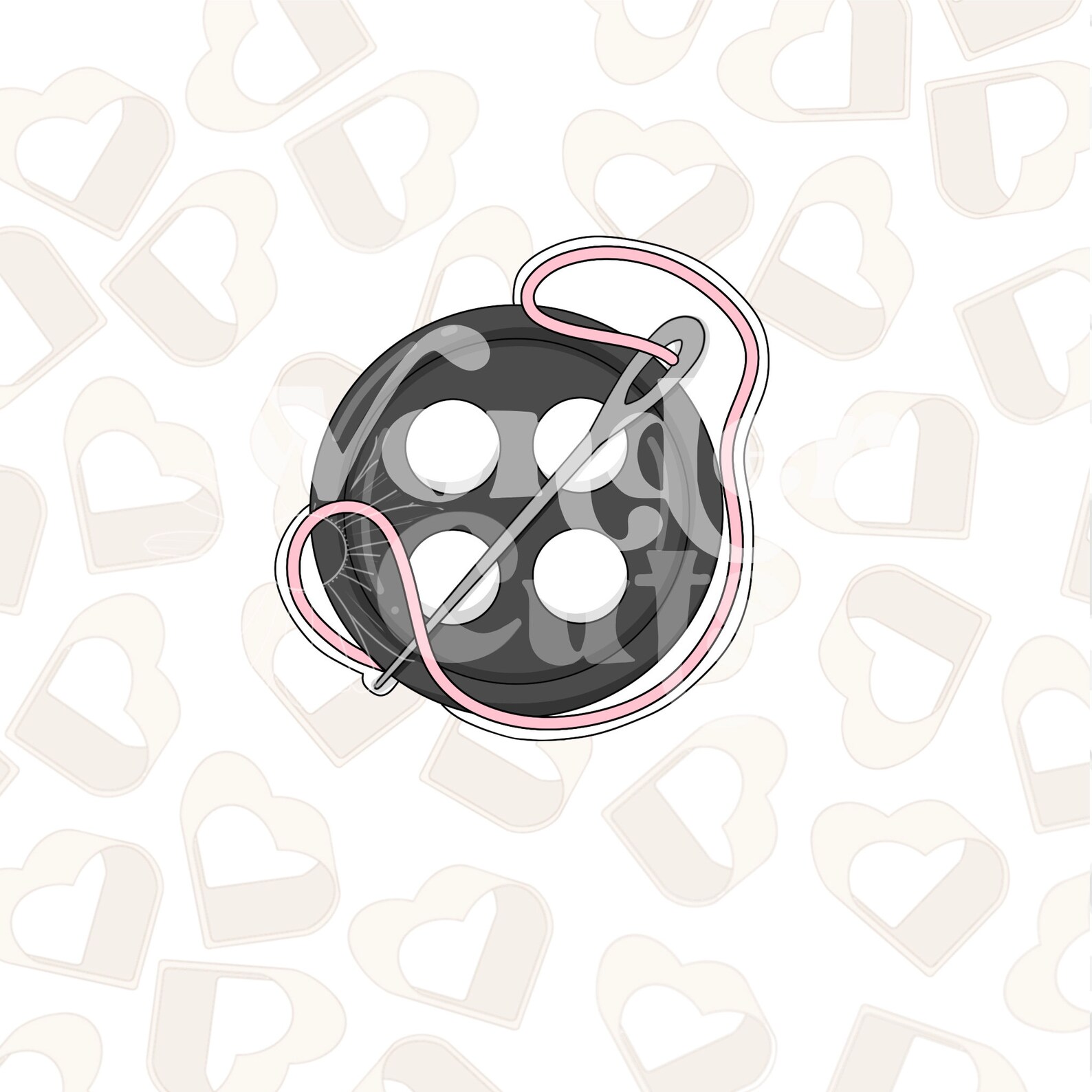 Button and Thread Cookie Cutter - Halloween Cookie Cutters - Etsy