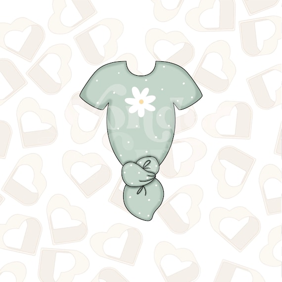 Knotted Onesie Cookie Cutter Bee Cookie Cutter Baby Cookie