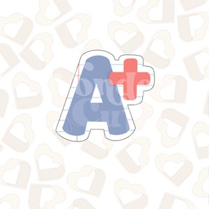 A+ Cookie Cutter- Back to School Cookie Cutters- School Cookie Cutters