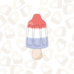 Patriottische koekjesvorm voor ijslolly: Fourth of July koekjesvorm