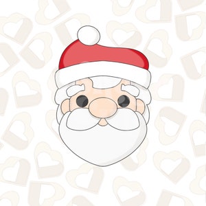 2023 Santa Cookie Cutter- Christmas Cookie Cutters
