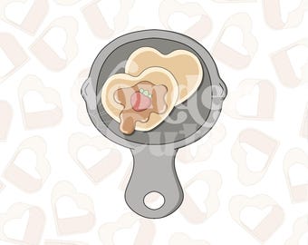 Frying Pan Cookie Cutter- Birthday Cookie Cutter