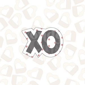 XO Cookie Cutter- Valentine&#39;s Day Cookie Cutter