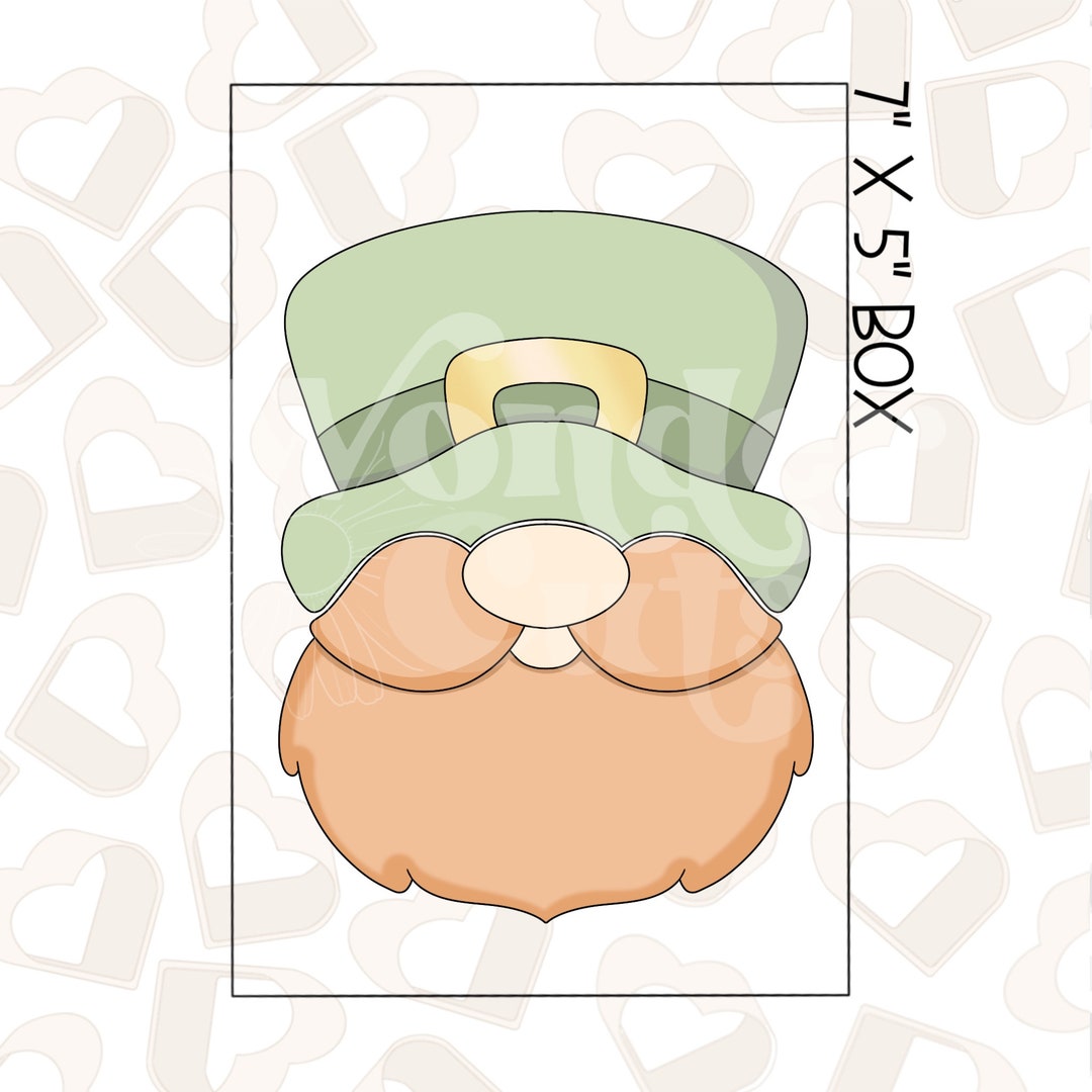 Leprechaun Gnome Set of 2 Cookie Cutters- St Patrick's Day Cookie ...