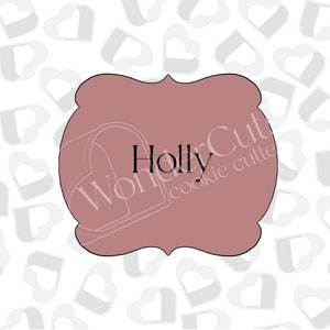 Holly Plaque- Cookie Cutter