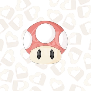 Video Game Mushroom Cookie Cutter
