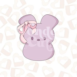 Coquette Marshmallow Bunny Cookie Cutter- Easter Cookie Cutter- Easter Cookie Cutters