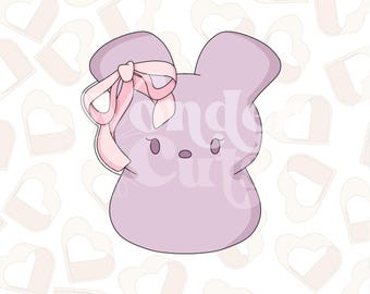 Coquette Marshmallow Bunny Cookie Cutter- Easter Cookie Cutter- Easter Cookie Cutters