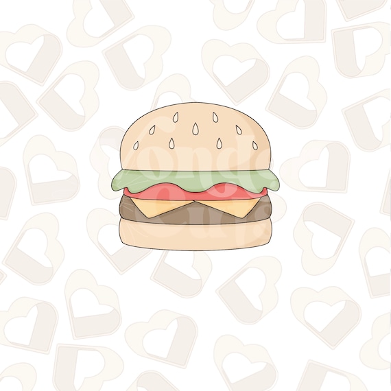 Burger Cookie Cutter-Fourth of July Cookie Cutter