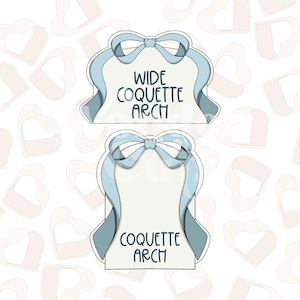 Coquette Arch Cookie Cutter- Arch Cookie Cutters- Coquette Cookie Cutters