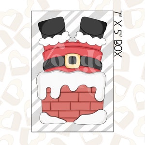 Chimney Santa Set of 2 Cookie Cutter- Christmas Cookie Cutters