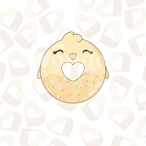 Easter Chick Donut Cookie Cutter - Easter Cookie Cutter