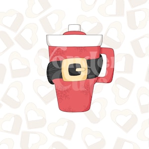 Santa Tumbler Cookie Cutter- Christmas Cookie Cutters