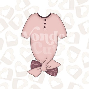Tied Baby Onesie Cookie Cutter