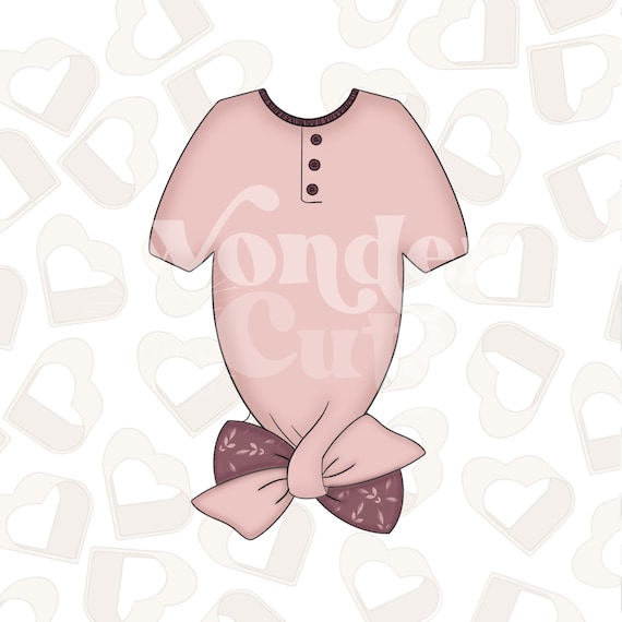 Tied Baby Onesie Cookie Cutter