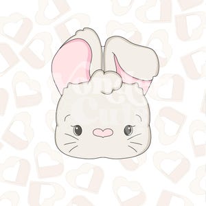 2025 Bunny with Floppy Ear Cookie Cutter- Easter Cookie Cutter- Easter Cookie Cutters