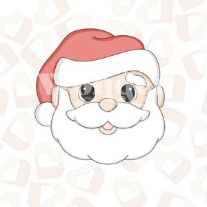 2024 Santa Cookie Cutter- Christmas Cookie Cutters- Winter Cookie Cutters