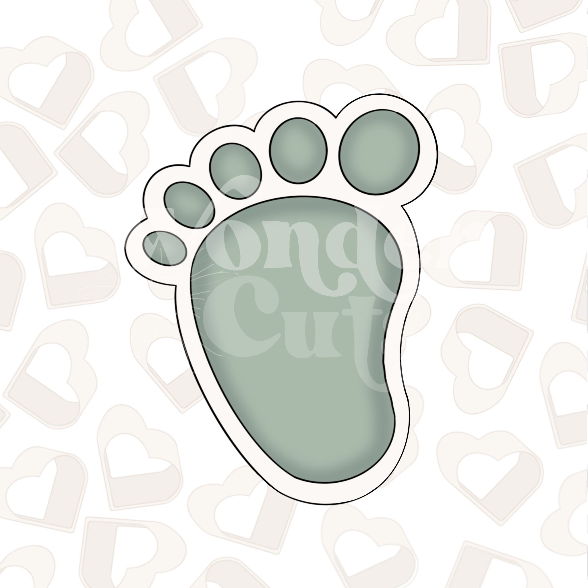 Baby Foot Cookie Cutter