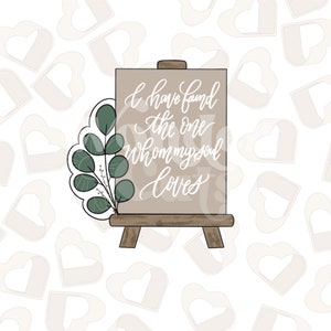 Wedding Sign- Easel Cookie Cutter