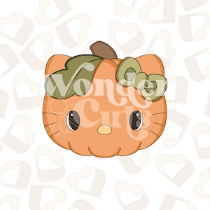 Kürbis Kitty Cookie Cutter-Herbst Cookie Cutters-Thanksgiving Cookie Cutters