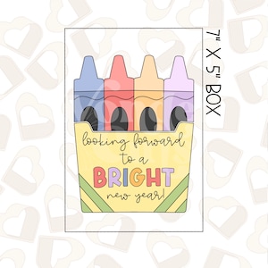 Crayon Box Set of 2 Cookie Cutter- Back to School Cookie Cutters- School Cookie Cutters