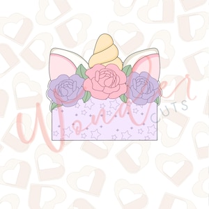 Unicorn Name Plaque Cookie Cutter- Princess Cookie Cutter