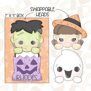 Candy Bag Halloween Characters - Set of 2 Cookie Cutter - Halloween Cookie Cutters