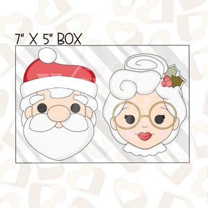 Christmas Couple Set of 2 Cookie Cutter- Christmas Cookie Cutters