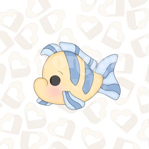 Mermaid Fish Pal Cookie Cutter- Under the Sea Cookie Cutter - Mermaid Cookie Cutter