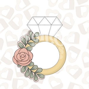 Blumen Ehering- Edition 2- Cookie Cutter