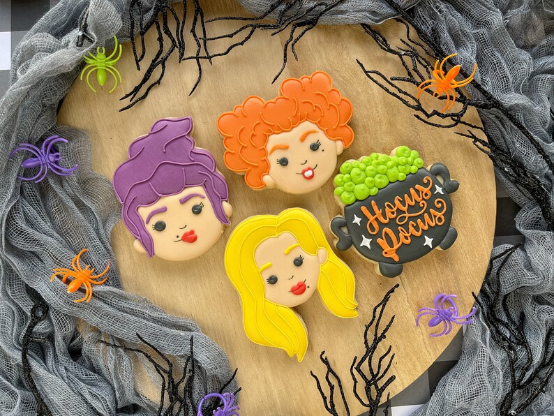 Hocus Pocus Set 6 Cookie Cutters Halloween Cookie Cutters Etsy