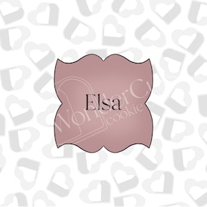 Elsa Plaque -Cookie Cutter