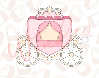 Princess Carriage Cookie Cutter- Princess Cookie Cutter