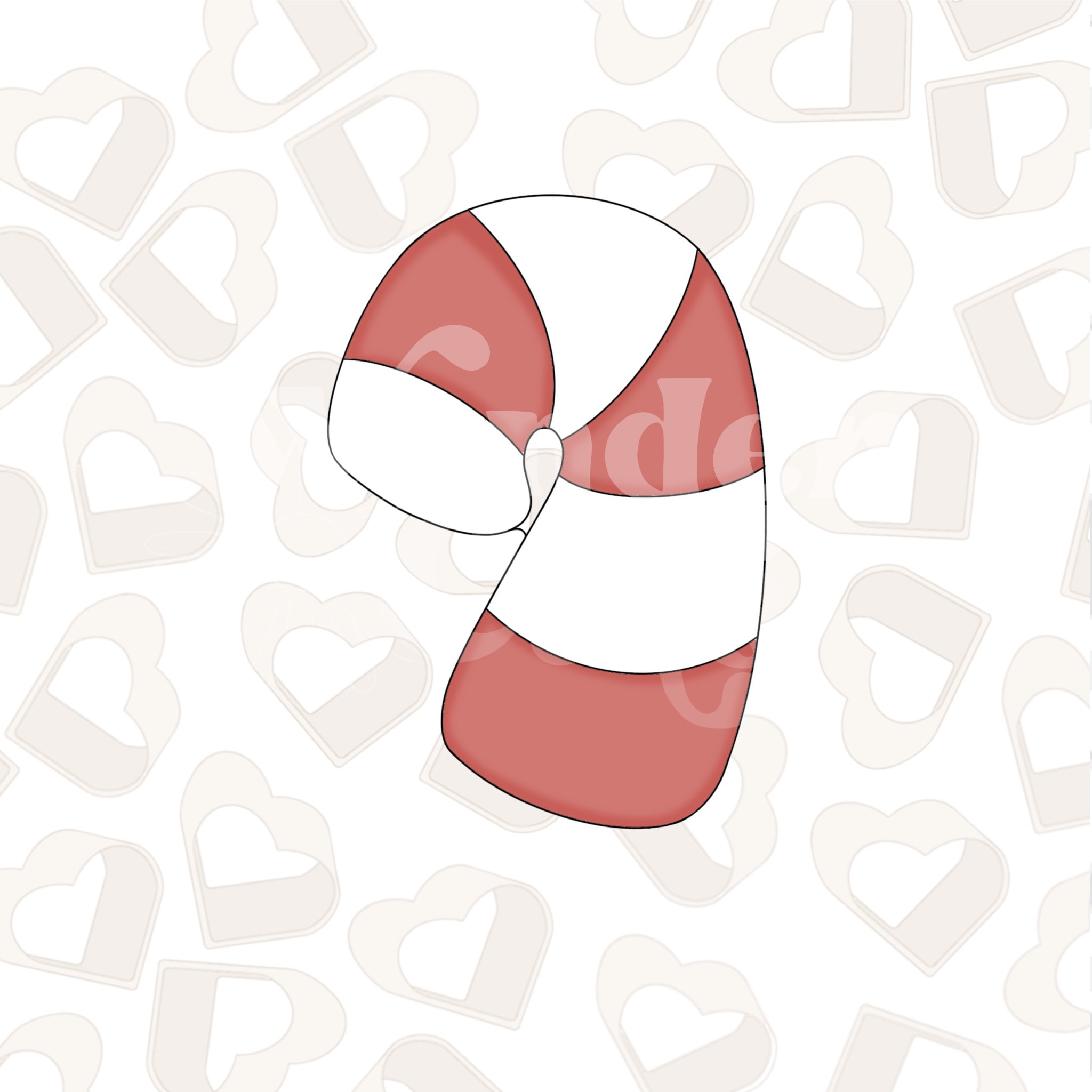 Advent Candy Cane Cookie Cutter - Etsy