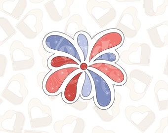 Firework Burst Cookie Cutter-Fourth of July Cookie Cutter