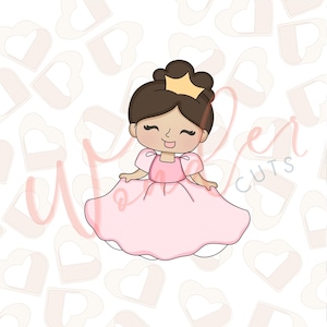 Princess 3 Cookie Cutter- Princess Cookie Cutter