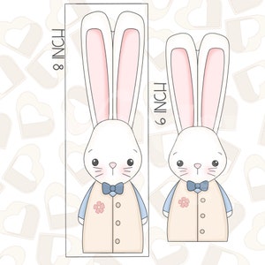 Long Boy Bunny Cookie Cutter- Easter Cookie Cutters