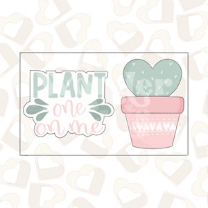 PLANT One On Me Set of 2 Cookie Cutters- Valentine&#39;s Day Cookie Cutter